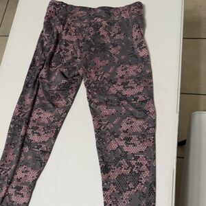 The North Face Pink and Gray Geometric Leggings